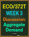 ECO/372T Week 3 Discussion Aggregate Demance
